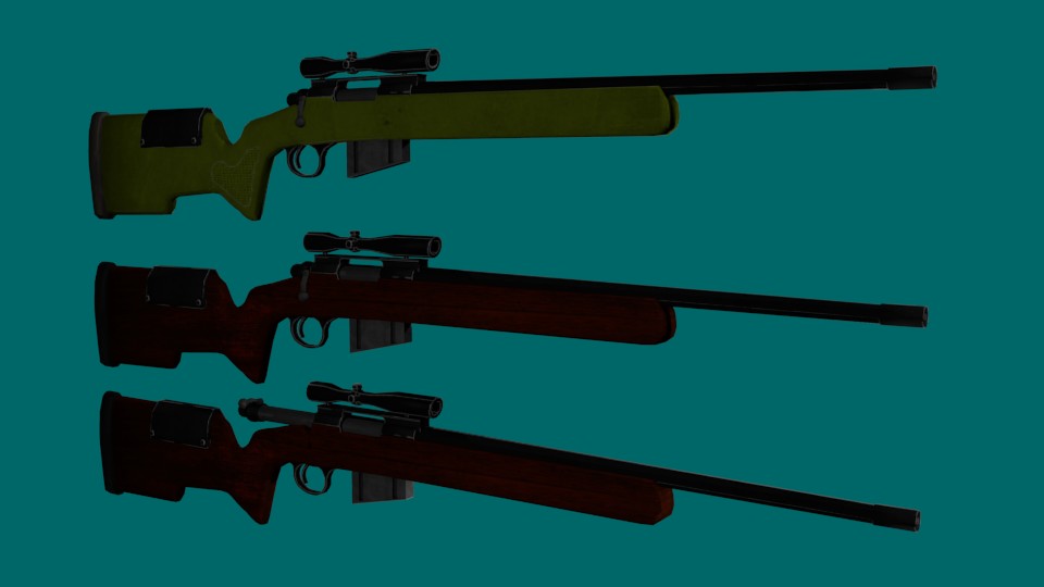Low Poly Sniper 2 skins preview image 1